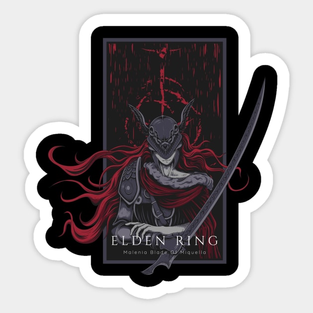 Malenia, Blade of Miquella - Elden Ring Sticker by witart.id